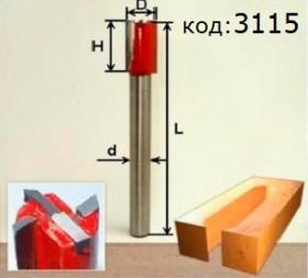Фреза для врезания замков пазовая торцовочная D 24 мм.