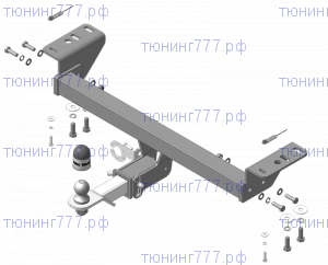 Фаркоп (ТСУ) Мотодор, крюк под квадрат