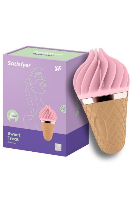 Стимулятор клитора Satisfyer Sweet Treat розово-коричневый