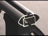 Багажник на крышу Mazda 2, Lux, аэродинамические  дуги (53 мм)