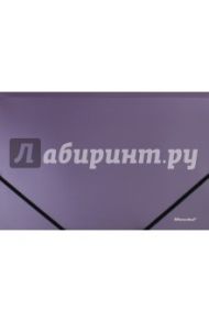 Папка на резинке Silwerhof "Perlen". А4. Сиреневая (321931-73)