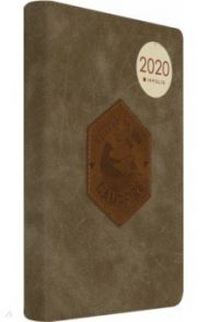 2020г. Ежедневник датированный Traveler, 176 листов, (AZ843/beige)