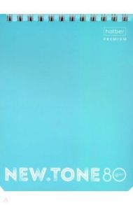 Блокнот 80 листов, А6, гребень, NEWtone Незабудка (80Б6лA1гр_05025)