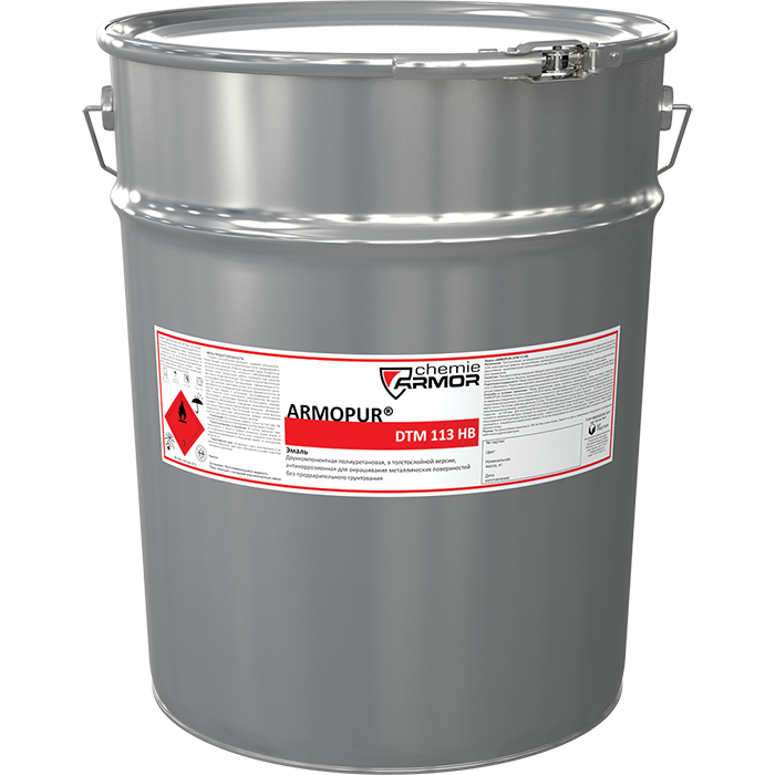 Chemie Armor ARMOPUR DTM 113 белая HB, (19кг.)