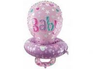 Шар (40/102) Соска - пустышка.Розовая