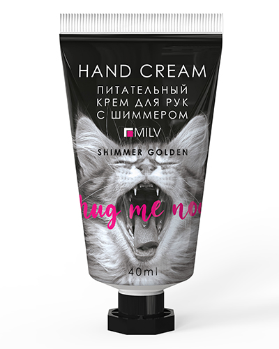 Крем Milv 18406 "Питательный" для рук с живицей и шиммером "GOLDEN" ЛИЧИ 40 мл