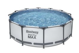 Каркасный бассейн Steel Pro Max 366х100см, 9150л, фил.-насос 2006л/ч, лестница