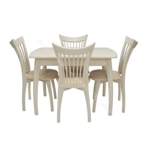 Стул Leset Орегон Слоновая кость 1013/жаккард Лозанна шерри Ж2.02