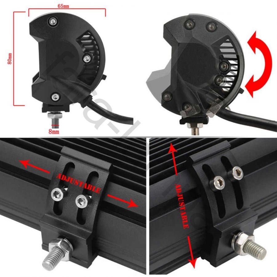 Балка фара светодиодная 36 ватт комбо свет