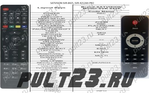 SATVISION SVR-4212AH-PRO, SVR-8425