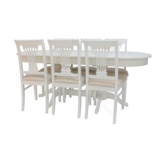 Стол раздвижной Leset Каролина 1P Слоновая кость 1013