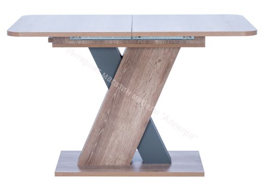 Стол раздвижной Leset Гросс Дуб сакраменто/Антрацит