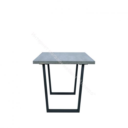 Стол раздвижной Leset Ларс 1Р металл Черный/Бетон