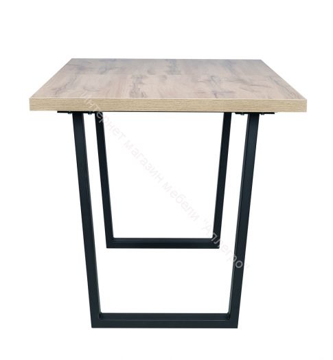 Стол раздвижной Leset Ларс 1Р металл Черный/Дуб вотан