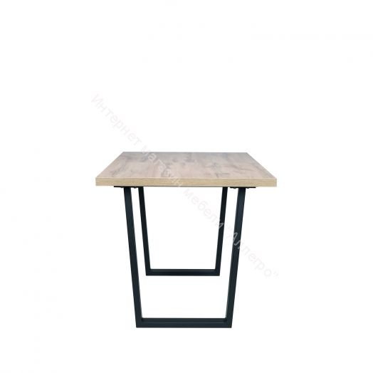 Стол раздвижной Leset Ларс 1Р металл Черный/Дуб вотан