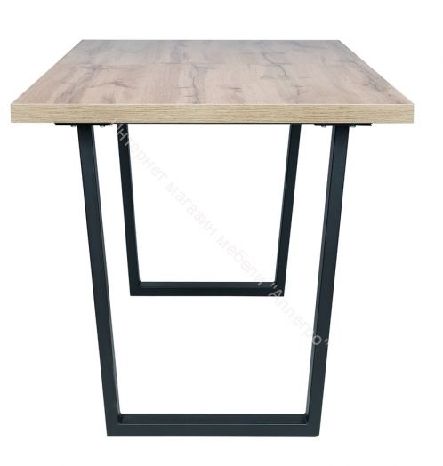 Стол раздвижной Leset Ларс 2Р металл Черный/Дуб вотан