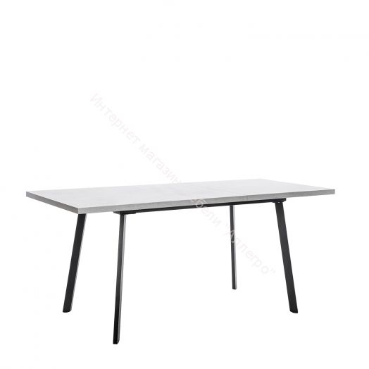 Стол раздвижной Leset Шенон 2Р металл Черный/Бетон