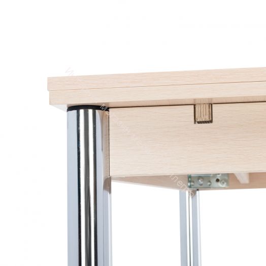 Стол раздвижной Leset Марсель 1Р Хром/Дуб