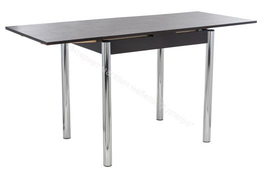 Стол раздвижной Leset Марсель 1Р Хром/Венге