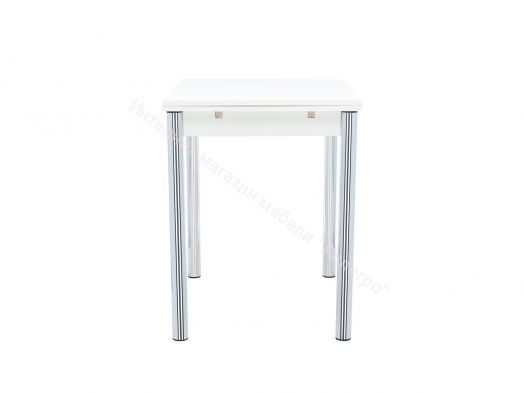Стол раздвижной Leset Марсель 1Р Хром/Белый