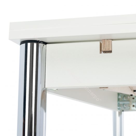 Стол раздвижной Leset Марсель 1Р Хром/Белый