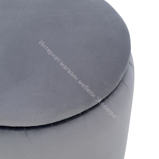 Пуф Leset Йорк V32 велюр серый
