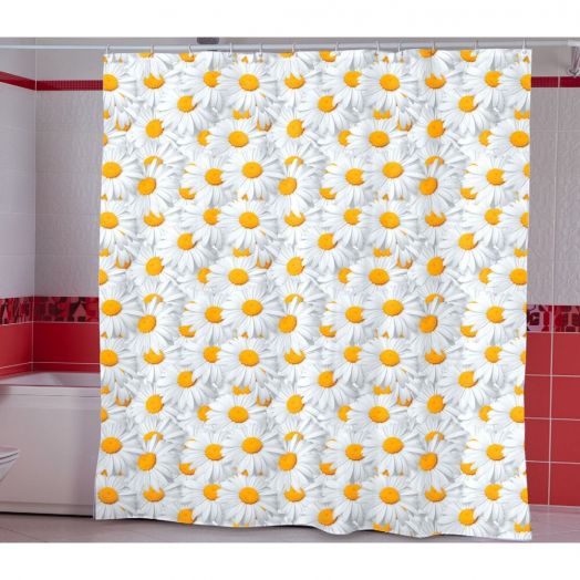 штора для ванны ПЭС MIRANDA 180*200 camomile