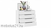 Комод «Тесса» (Белый Жемчуг / Белый глянец) Новинка!Тесса Комод
