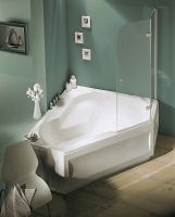 Акриловая правосторонняя Jacob Delafon Bain Douche 145x145 R E6221RU-00 схема 3