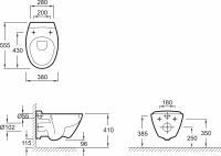 Унитаз Jacob Delafon Presquile E4440-00 подвесной с сиденьем Микролифт схема 13