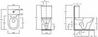 Унитаз Jacob Delafon Rodin+ UJAB102-00 без бачка и сиденья схема 4