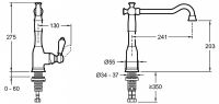 Смеситель для кухни Jacob Delafon Louise E24367-CP схема 4