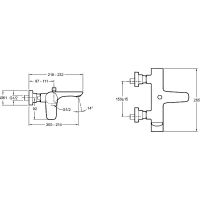 Смеситель для ванны Jacob Delafon Aleo E72282-CP схема 4