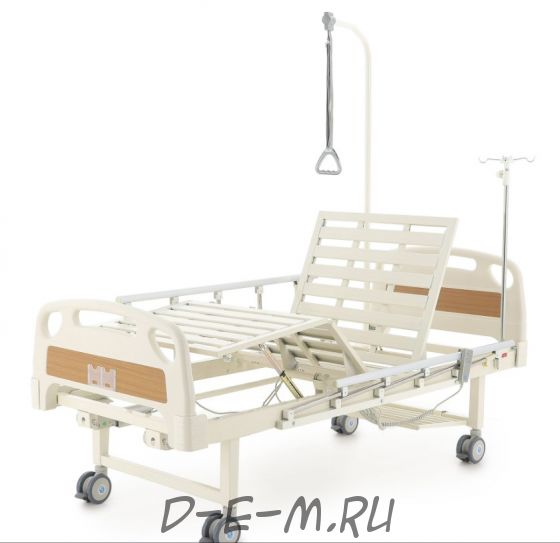 Кровать электрическая Med-Mos DB-7 (MЕ-2018Н) (2 функции) с полкой и накроватным столиком
