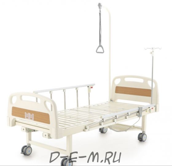 Кровать электрическая Med-Mos DB-7 (MЕ-2018Н) (2 функции) с полкой и накроватным столиком