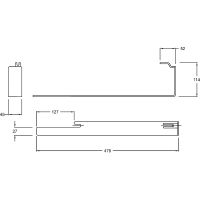 Полотенцедержатель Jacob Delafon Terrace R E4905-CP схема 2