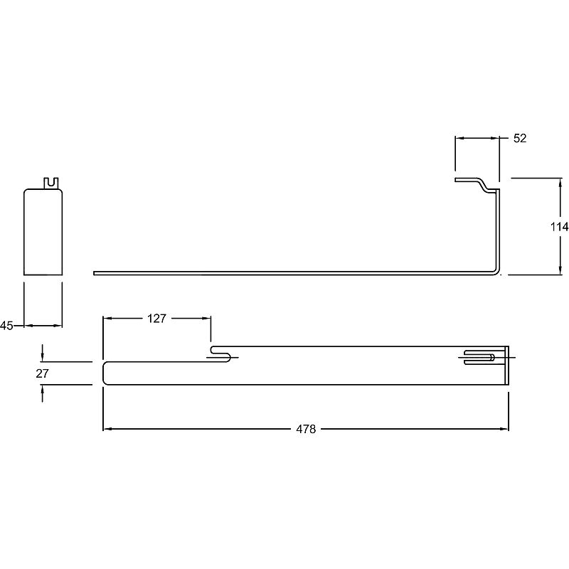 Полотенцедержатель Jacob Delafon Terrace R E4905-CP схема 2