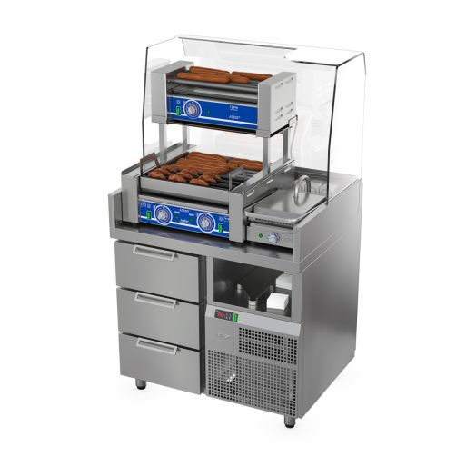 СТАНЦИЯ ДЛЯ БУРГЕРОВ И ХОТ-ДОГОВ БАВАРИЯ БХС - 900.700-02 ПЛЮС