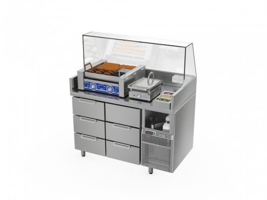 СТАНЦИЯ ДЛЯ БУРГЕРОВ И ХОТ-ДОГОВ БАВАРИЯ БХС -1235.700-02-2 (БЕЗ ЛАЙТ-БОКСА)