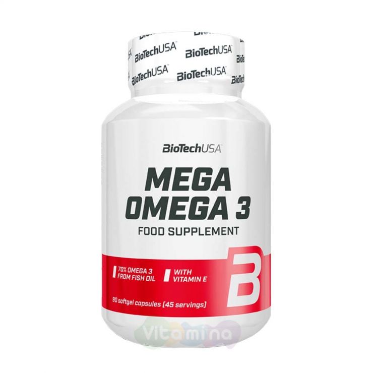 BIOTECHUSA МЕГА Омега 3 Mega Omega 3, 90 капс.