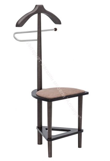 Вешалка напольная со стулом Leset Атланта венге