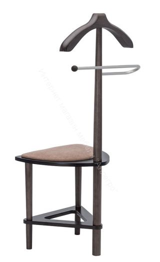 Вешалка напольная со стулом Leset Атланта венге