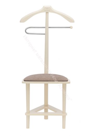 Вешалка напольная со стулом Leset Атланта слоновая кость