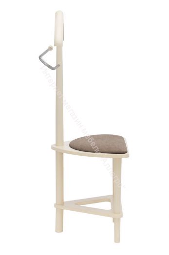 Вешалка напольная со стулом Leset Атланта слоновая кость
