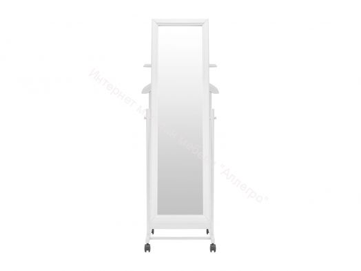 Вешалка напольная с зеркалом Leset Сиэтл белый