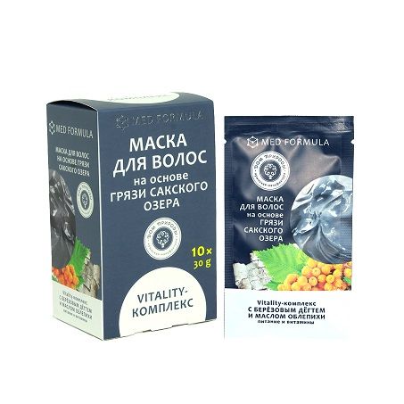 Маска для волос на основе Сакской грязи Vitality-комплекс: питание и витамины