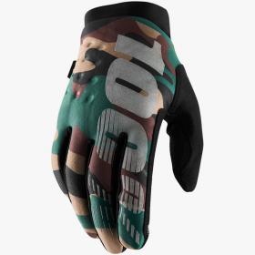 100% Brisker Camo/Black перчатки утепленные для мотокросса