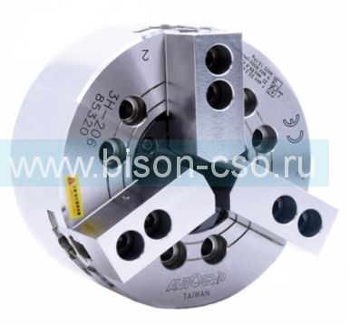 Патрон токарный Autogrip 3H-224A20 3-х кулачковый механизированный с большим проходным отверстием