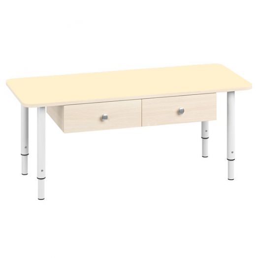 РСН-0007-02 Стол парта с ящиками регулируемый Цвет: Ваниль