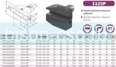 1125-20P-L Резцедержатель B7-20x16x40 правый Bison-Bial Польша